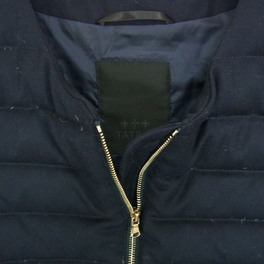 TATRAS タトラス 19AW LTA19A4648 SPINOSA スピノサ ノーカラー ダウン ジャケット ネイビー系 01【中古】
