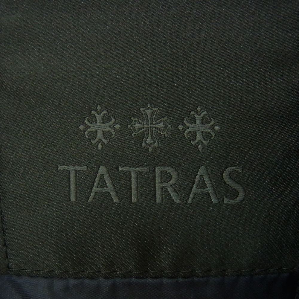 TATRAS タトラス 19AW LTA19A4648 SPINOSA スピノサ ノーカラー ダウン ジャケット ネイビー系 01【中古】