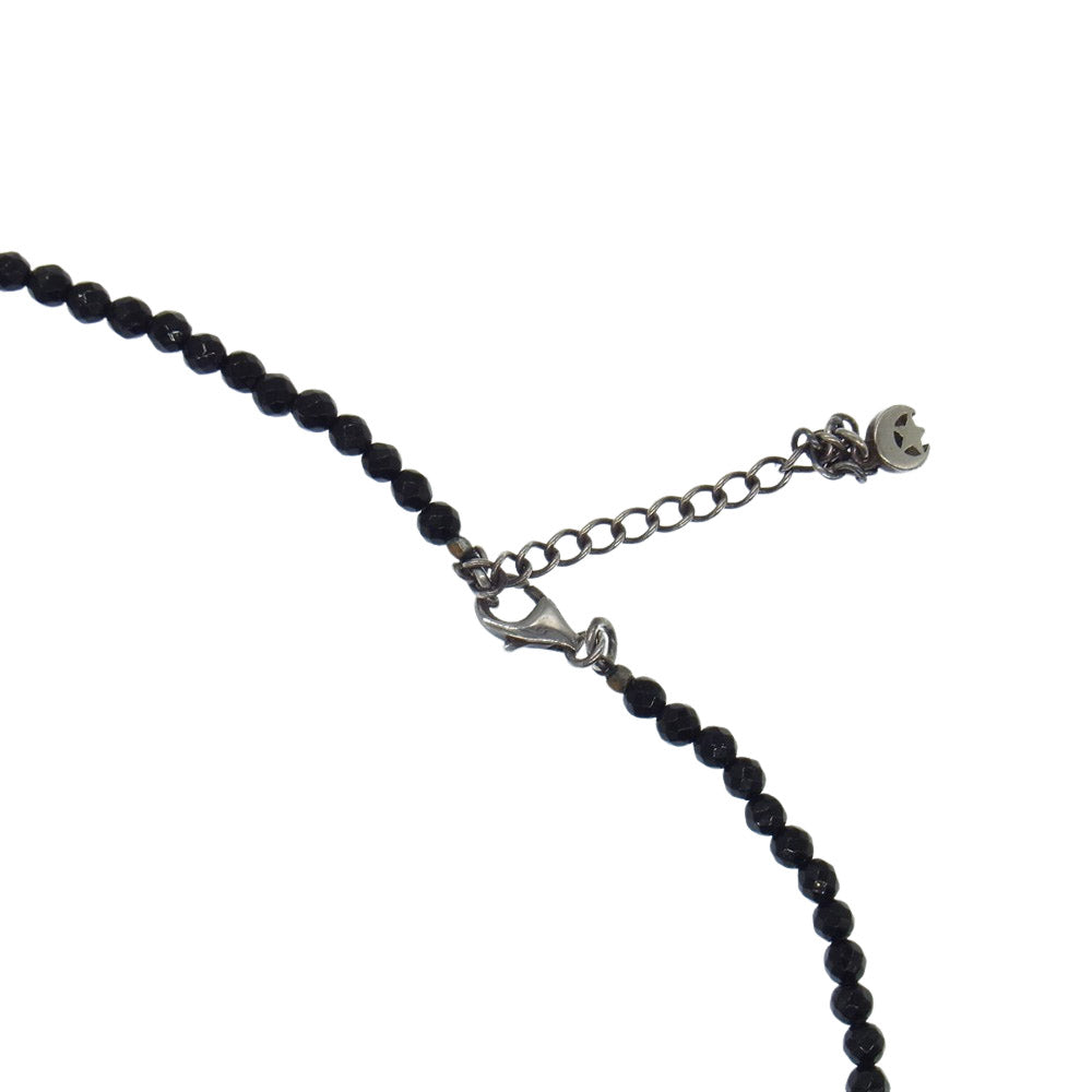 クレセントルナ クロス オニキス ペンダント ネックレス ブラック系 ゴールド系【中古】