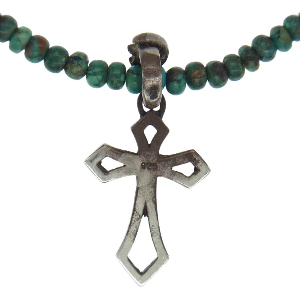 クレセントルナ クロス エルマー ターコイズ ペンダント ネックレス ターコイズ系【中古】