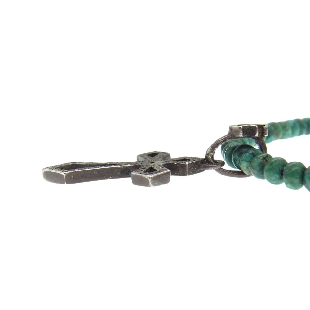 クレセントルナ クロス エルマー ターコイズ ペンダント ネックレス ターコイズ系【中古】