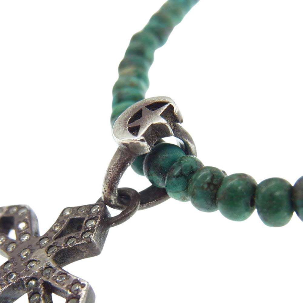 クレセントルナ クロス エルマー ターコイズ ペンダント ネックレス ターコイズ系【中古】