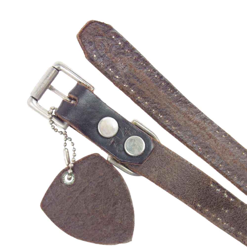 HTC エイチティーシー Narrow Studs Belt ナロースタッズ レザー ベルト アポロ スタッズ ブラック系 ブラウン系 34【中古】