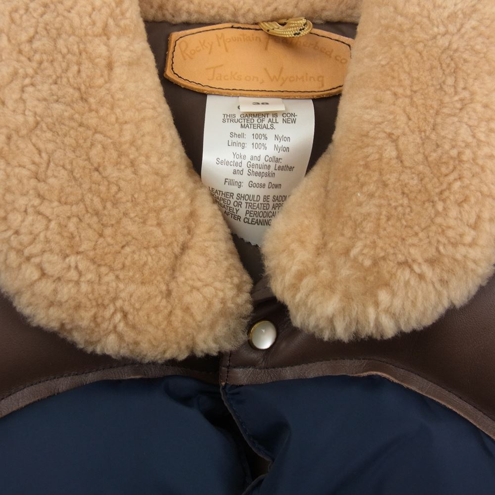 ロッキーマウンテン Christy Vest クリスティ ボア ベスト ネイビー系 38【中古】