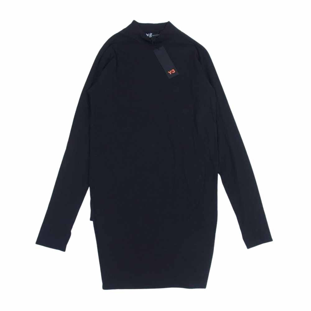 Y-3 Yohji Yamamoto ワイスリー ヨウジヤマモト B47550 CLASSIC MOCK NECK LS TEE クラシック モックネック カットソー ブラック系 XS【中古】
