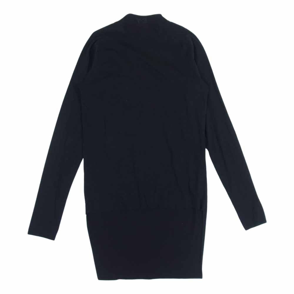 Y-3 Yohji Yamamoto ワイスリー ヨウジヤマモト B47550 CLASSIC MOCK NECK LS TEE クラシック モックネック カットソー ブラック系 XS【中古】