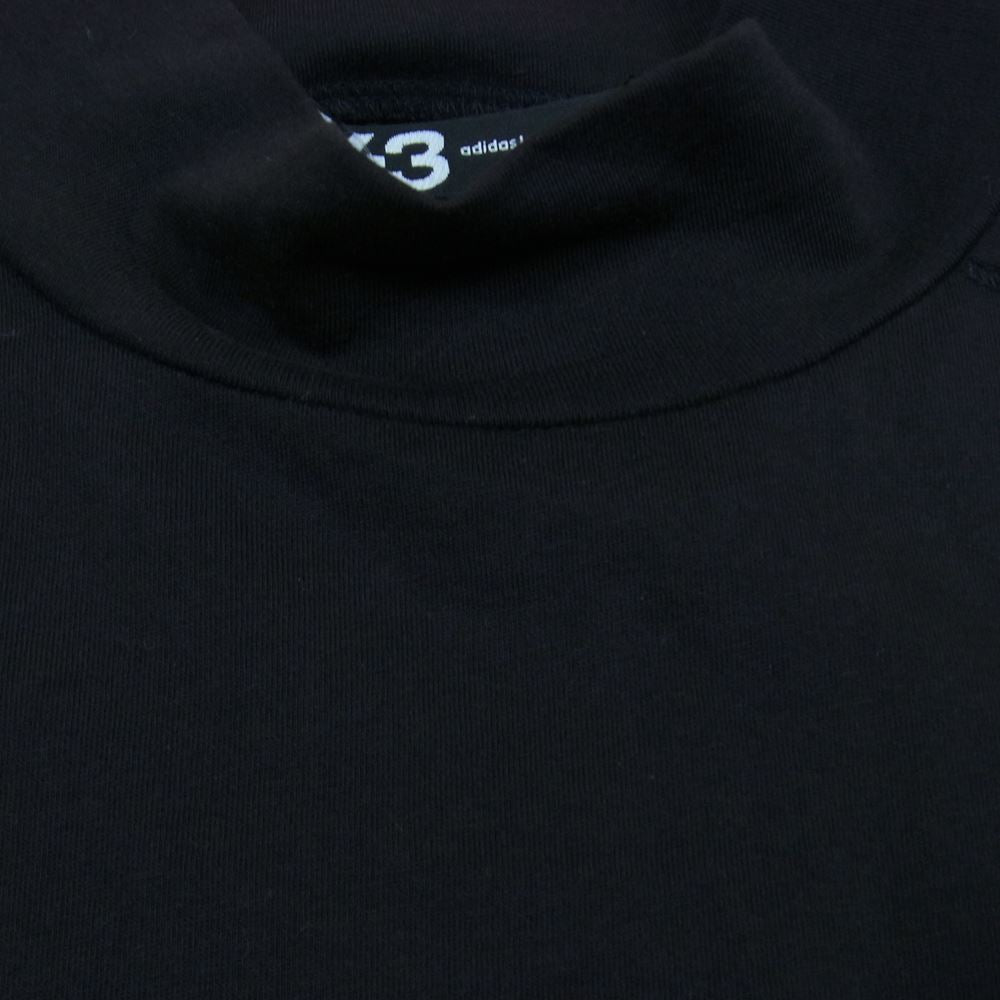 Y-3 Yohji Yamamoto ワイスリー ヨウジヤマモト B47550 CLASSIC MOCK NECK LS TEE クラシック モックネック カットソー ブラック系 XS【中古】