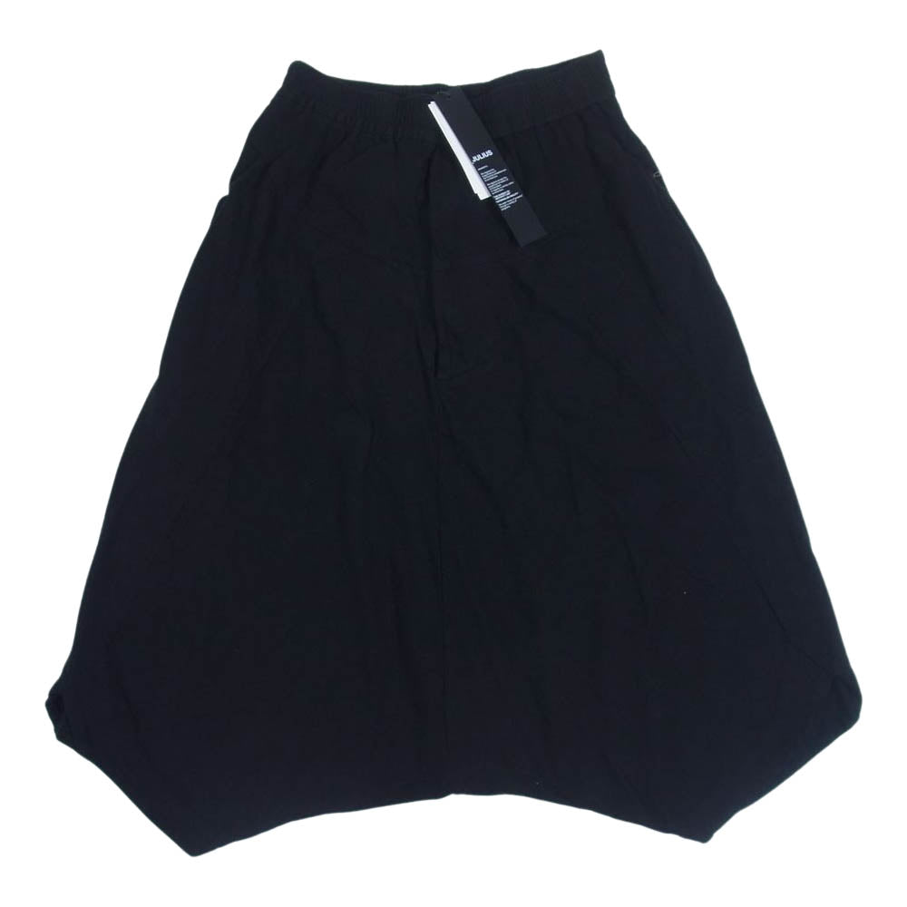 JULIUS ユリウス 15SS 497PAM42 COTTON JERSEY コットンジャージー シームドクロッチ パンツ  ブラック系 1【中古】