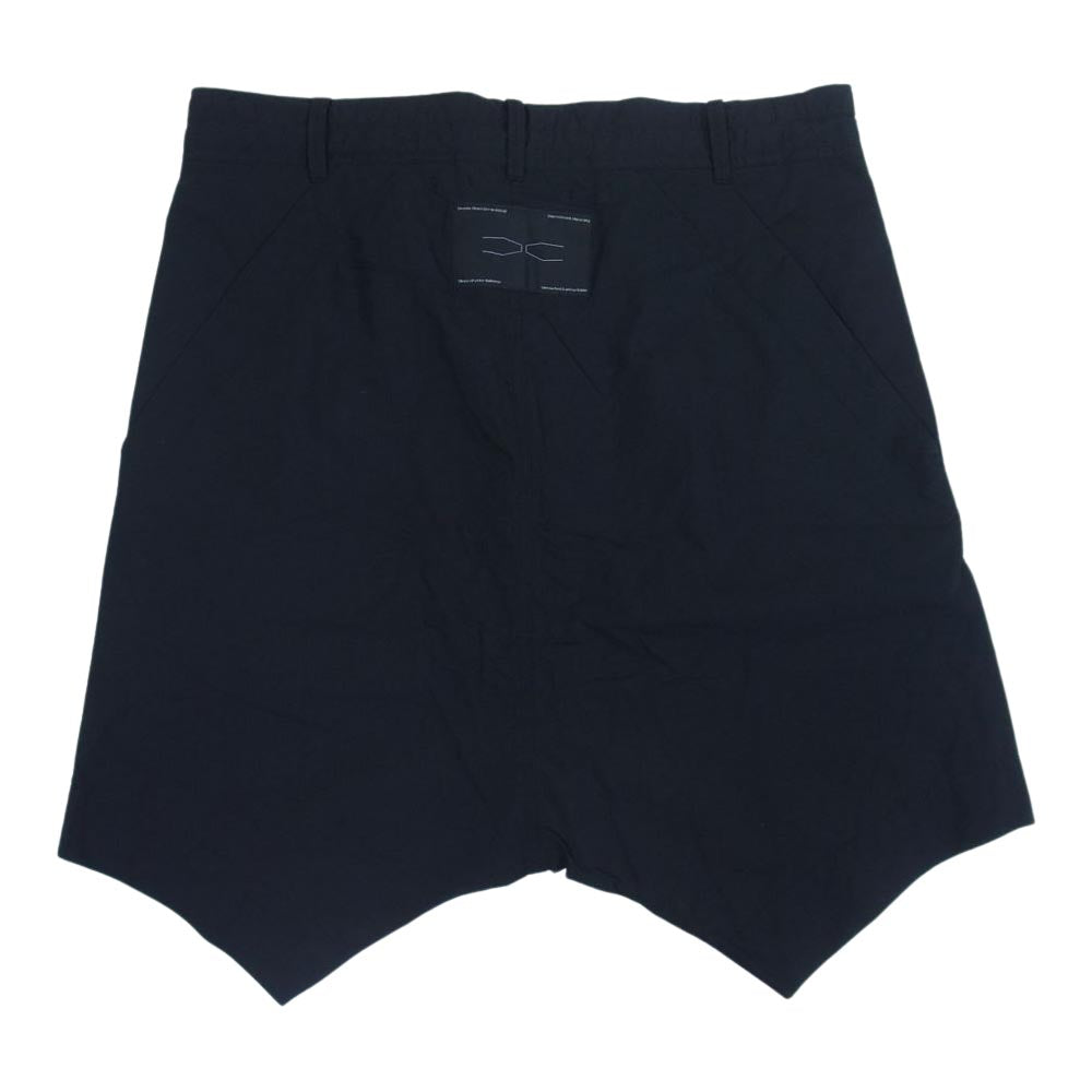 JULIUS ユリウス 16SS 537PAM18 サルエル ショートパンツ コットン ビスコース ブラック系 1【中古】