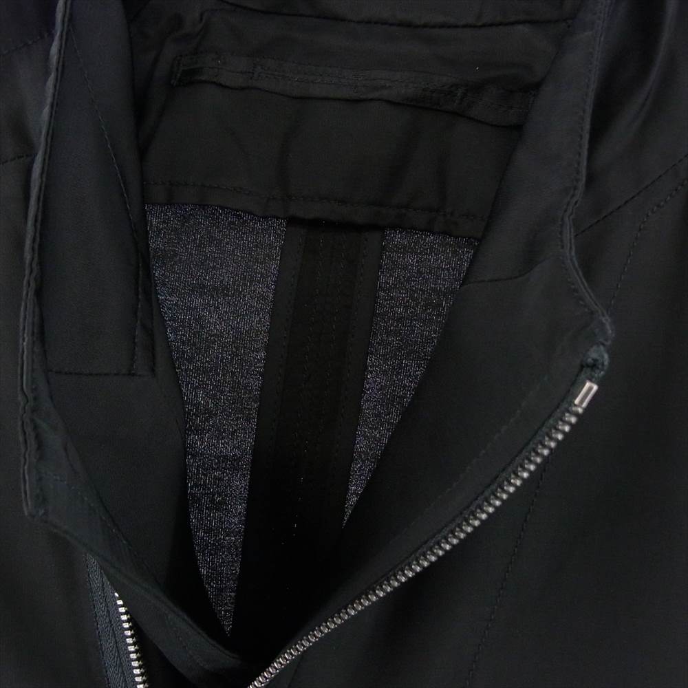 JULIUS ユリウス 15SS 497BLM7 コーティング シームド ロング ブルゾン ジップアップジャケット ブラック系 1【中古】