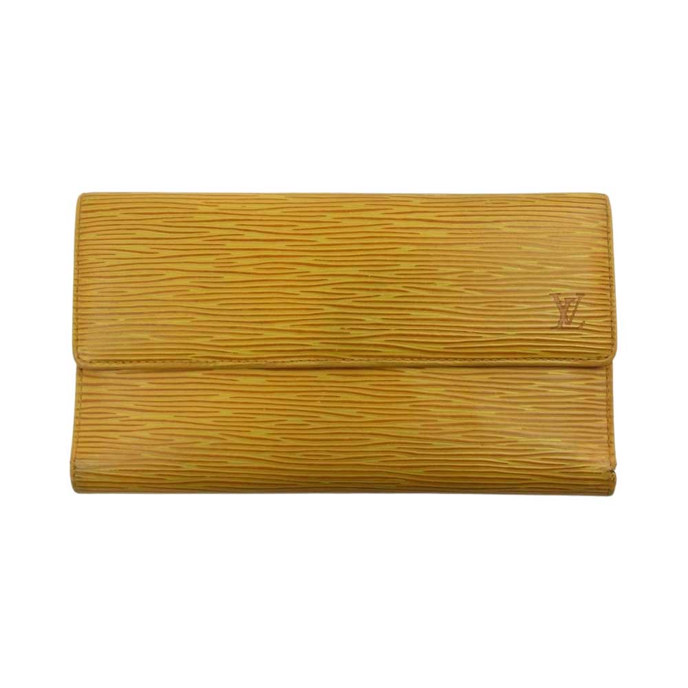 LOUIS VUITTON ルイ・ヴィトン M63389 エピ ポルトトレゾール インターナショナル 長財布  イエロー系【中古】
