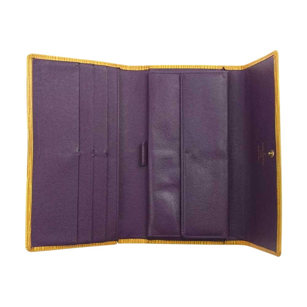 LOUIS VUITTON ルイ・ヴィトン M63389 エピ ポルトトレゾール インターナショナル 長財布  イエロー系【中古】