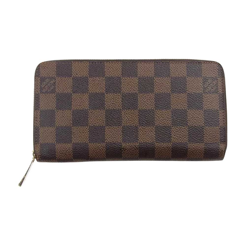 LOUIS VUITTON ルイ・ヴィトン N41661 ダミエ エベヌ ジッピー ウォレット ラウンド ファスナー 長財布  ブラウン系【中古】