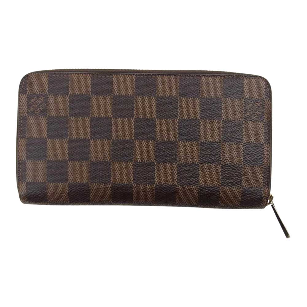 LOUIS VUITTON ルイ・ヴィトン N41661 ダミエ エベヌ ジッピー ウォレット ラウンド ファスナー 長財布  ブラウン系【中古】