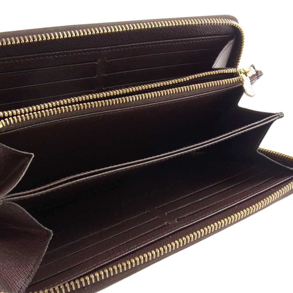 LOUIS VUITTON ルイ・ヴィトン N41661 ダミエ エベヌ ジッピー ウォレット ラウンド ファスナー 長財布  ブラウン系【中古】