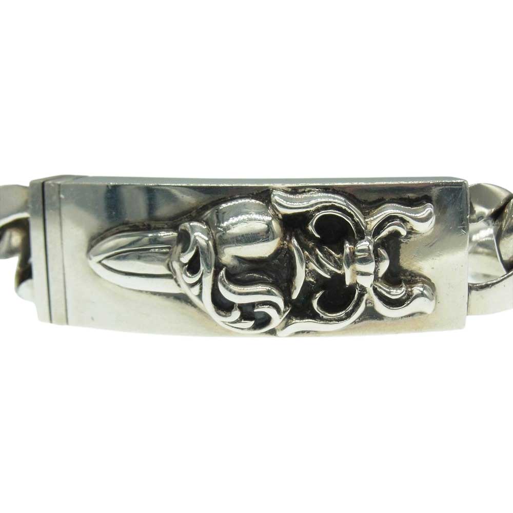 CHROME HEARTS クロムハーツ（原本無） ID DGGR HEART ダガーハート ID クラシックリンク ブレスレット 13リンク シルバー系【中古】