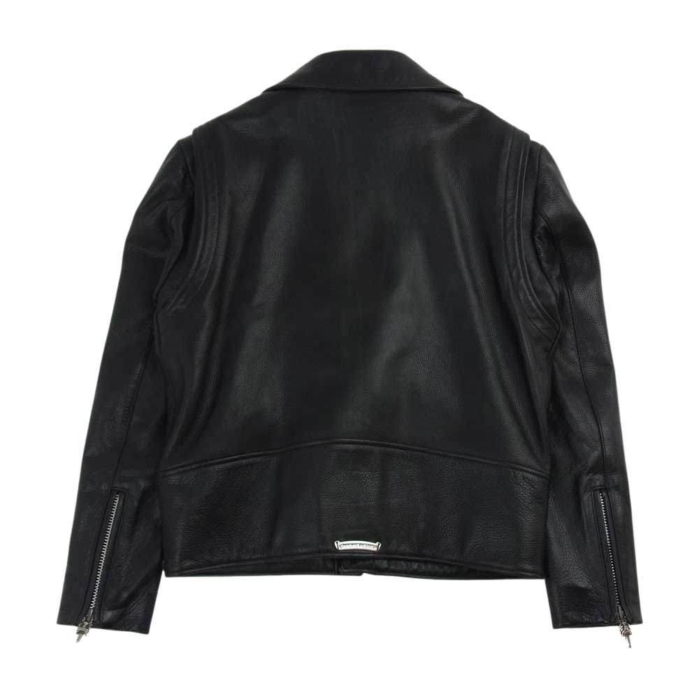 CHROME HEARTS クロムハーツ（原本無） 国内正規品 BASIC MOTO ベーシック モト ダブル ライダース ジャケット  ブラック系 M【中古】