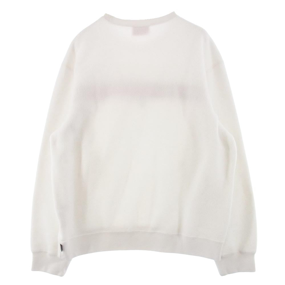Supreme シュプリーム 19AW  Polartec Crewneck パネル ロゴ ポーラテック フリース スウェット  M【中古】