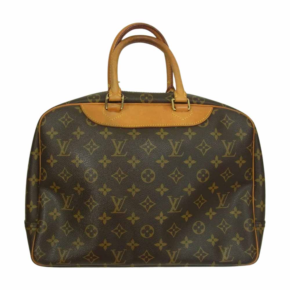LOUIS VUITTON ルイ・ヴィトン M47270 モノグラム ドーヴィル ハンド バック カデナ付 ブラウン系【中古】