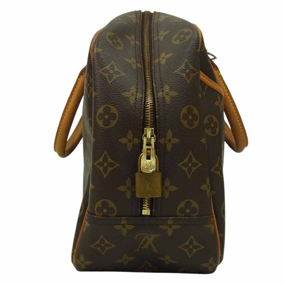 LOUIS VUITTON ルイ・ヴィトン M47270 モノグラム ドーヴィル ハンド バック カデナ付 ブラウン系【中古】