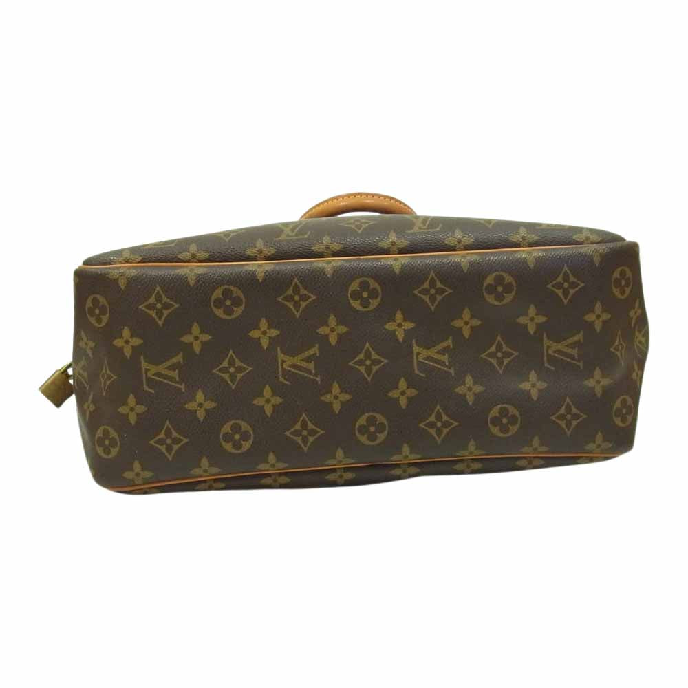LOUIS VUITTON ルイ・ヴィトン M47270 モノグラム ドーヴィル ハンド バック カデナ付 ブラウン系【中古】