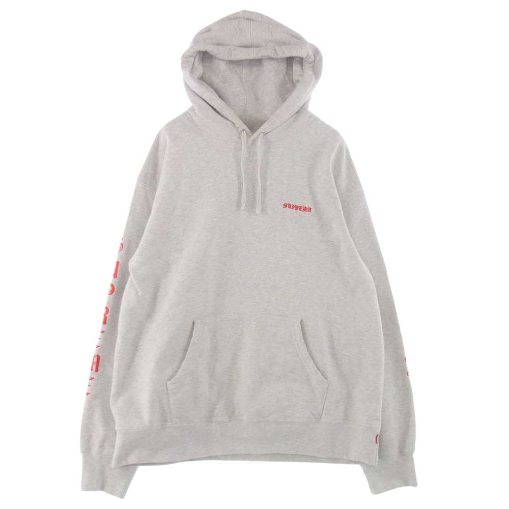 Supreme シュプリーム 20AW Peace Hooded Sweatshirt ピース フーデッド スウェットシャツ パーカー グレー系 L【中古】