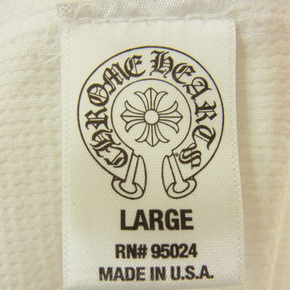 CHROME HEARTS クロムハーツ（原本無） CHプラス ホースシュー バックプリント FUCK YOU サーマル カットソー 長袖Tシャツ ホワイト系 L【中古】