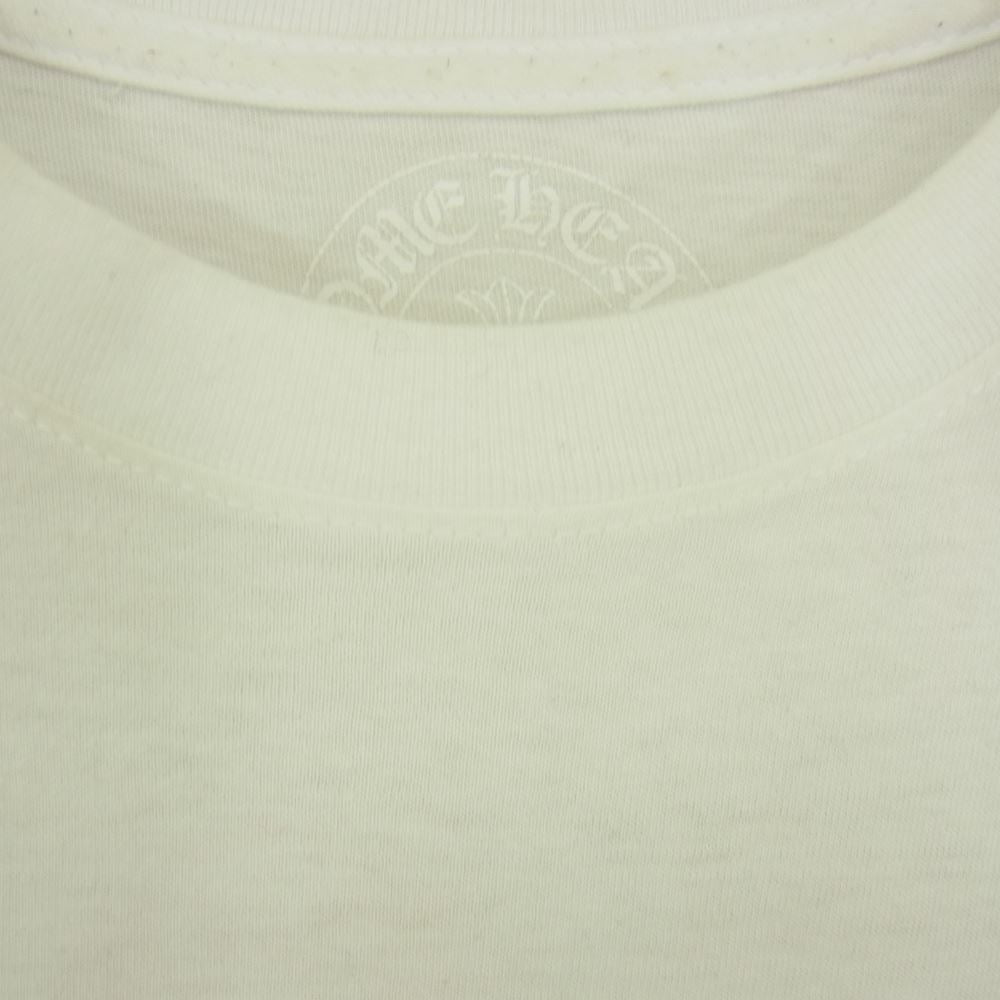 CHROME HEARTS クロムハーツ（原本無） CH L/S /1 ヴァインダガー バックプリント 袖ロゴ 長袖Tシャツ ホワイト系 L【中古】