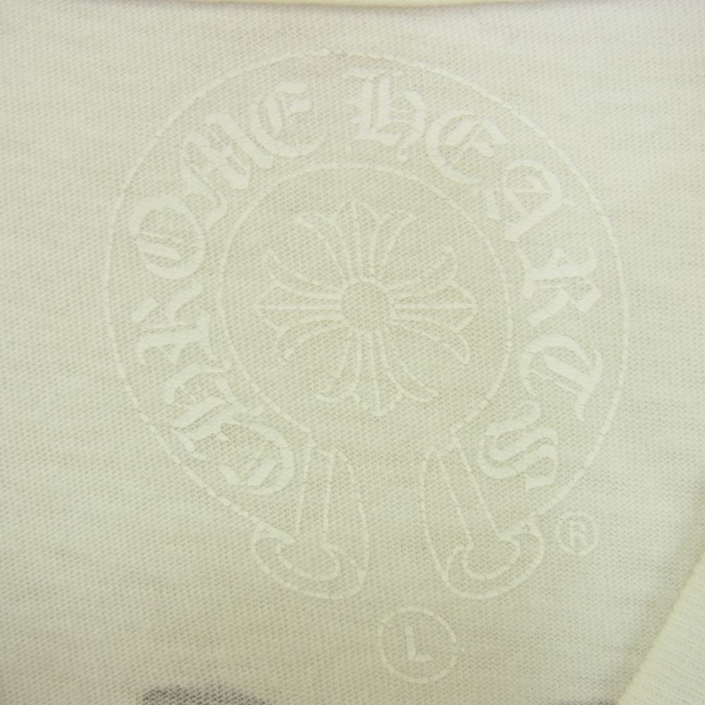 CHROME HEARTS クロムハーツ（原本無） CH L/S /1 ヴァインダガー バックプリント 袖ロゴ 長袖Tシャツ ホワイト系 L【中古】