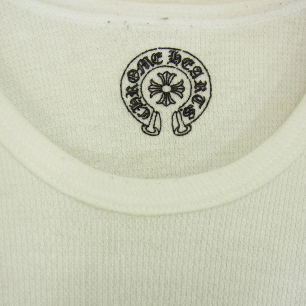 CHROME HEARTS クロムハーツ（原本無） ダガー 星条旗 バックプリント サーマル カットソー 長袖Tシャツ ホワイト系 L【中古】