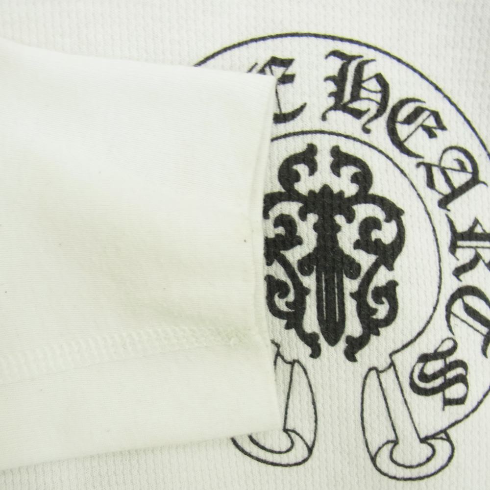 CHROME HEARTS クロムハーツ（原本無） ダガー 星条旗 バックプリント サーマル カットソー 長袖Tシャツ ホワイト系 L【中古】