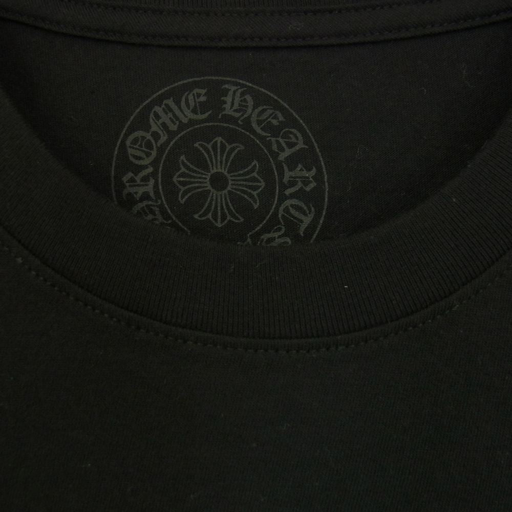 CHROME HEARTS クロムハーツ（原本無） Back Grad Circle Logo Tee バック グラデーション サークル ロゴ ポケット Tシャツ ブラック系 L【中古】