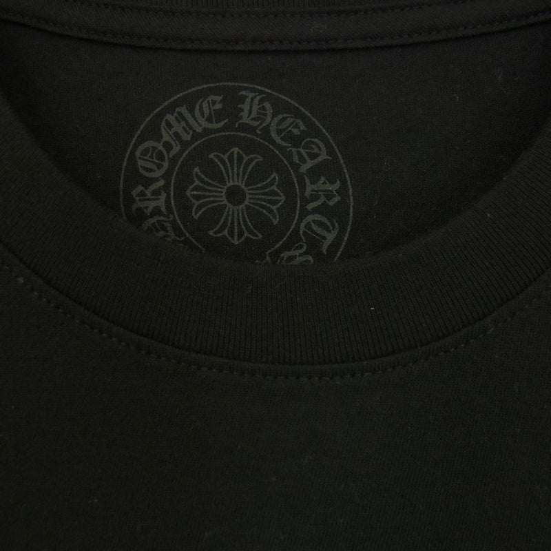 CHROME HEARTS クロムハーツ（原本無） Back Grad Circle Logo Tee バック グラデーション サークル ロゴ ポケット Tシャツ ブラック系 L【中古】