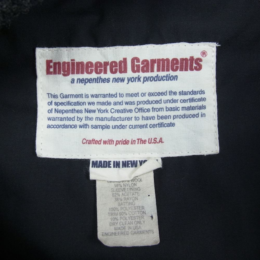 Engineered Garments エンジニアードガーメンツ ナイロン 裏地ウール マウンテン パーカ フード ジャケット ブラック系 M【中古】