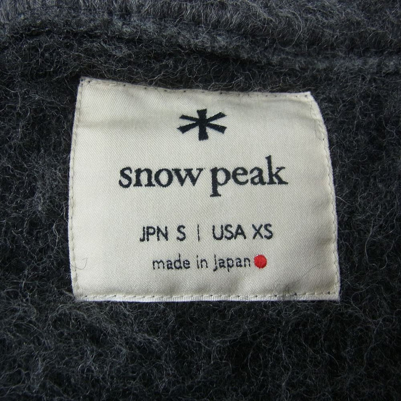 snowpeak スノーピーク JK-19AU116 Wool Fleece Jacket ウール フリース ジャケット グレー系 S【中古】