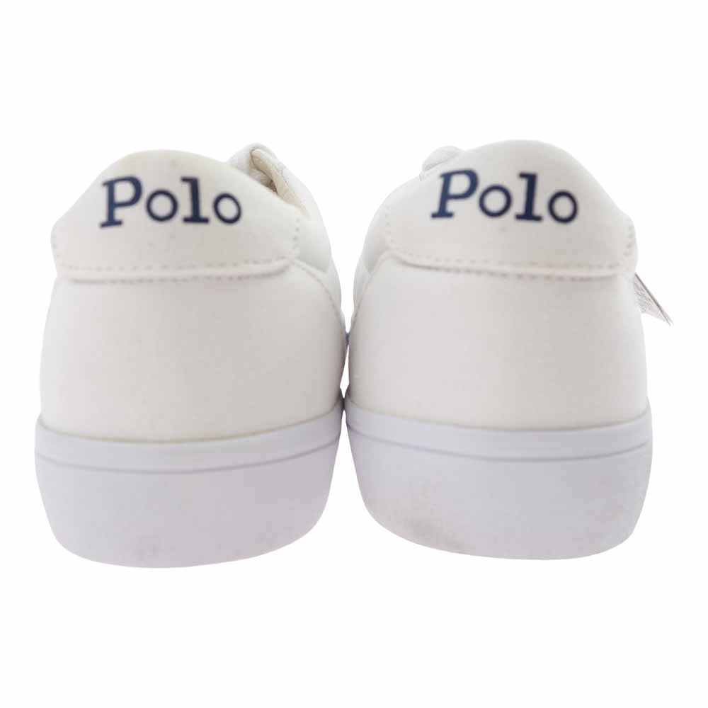 POLO RALPH LAUREN ポロ・ラルフローレン ローカット ロゴ スニーカー  ホワイト系 7.5【中古】