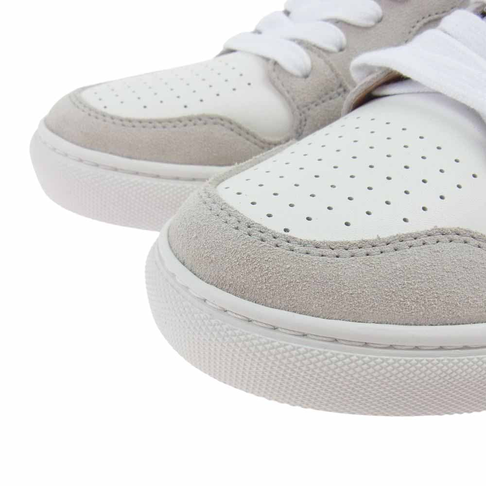 POLO RALPH LAUREN ポロ・ラルフローレン POLO CRT PP RD50 ポロ コート スウェード レザー スニーカー グレー系 オフホワイト系 7.5(US)【新古品】【未使用】【中古】