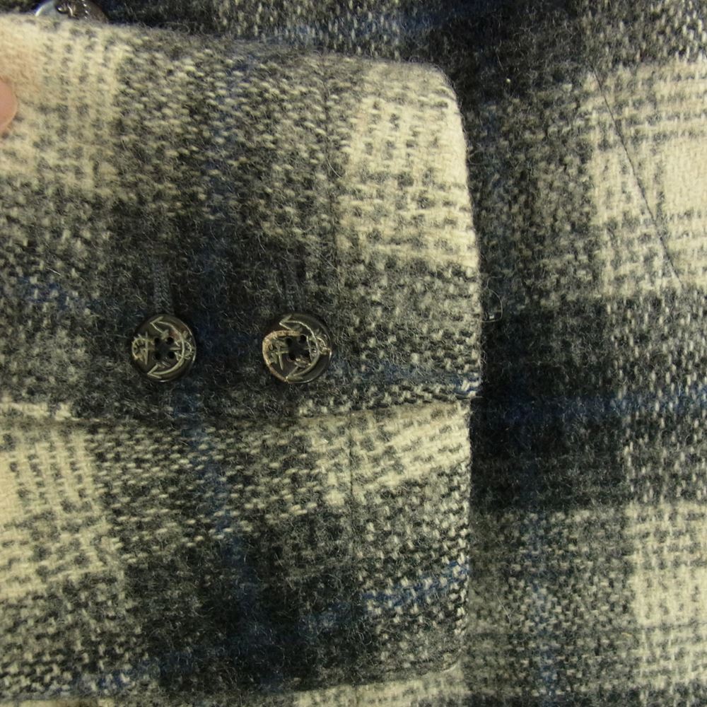 RRL ダブルアールエル ウール オンブレ シャドー チェック ジャケット グレー系 S【中古】 RRL ダブルアールエル ウール オンブレ シャドー チェック ジャケット
