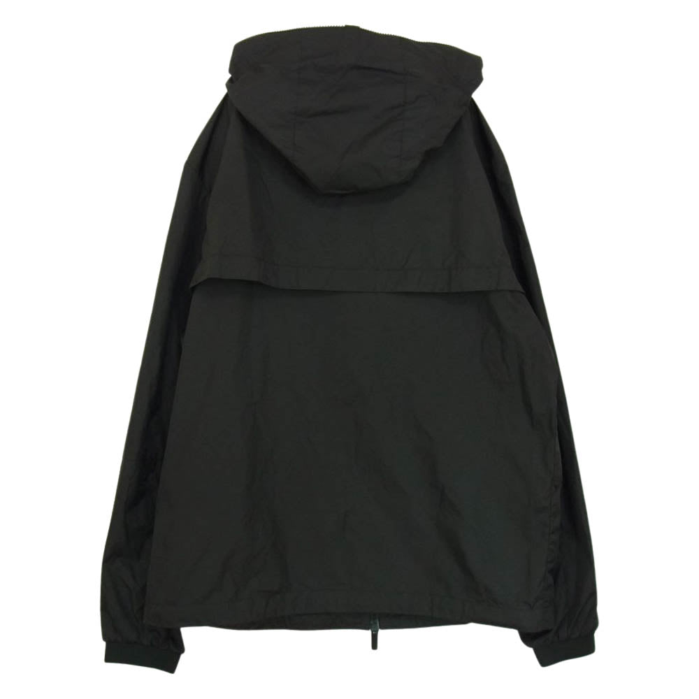 MONCLER モンクレール H10911A0010168352 JUNICHI レタリング ロゴプリント フーデッド ブルゾン ブラック系 4【中古】