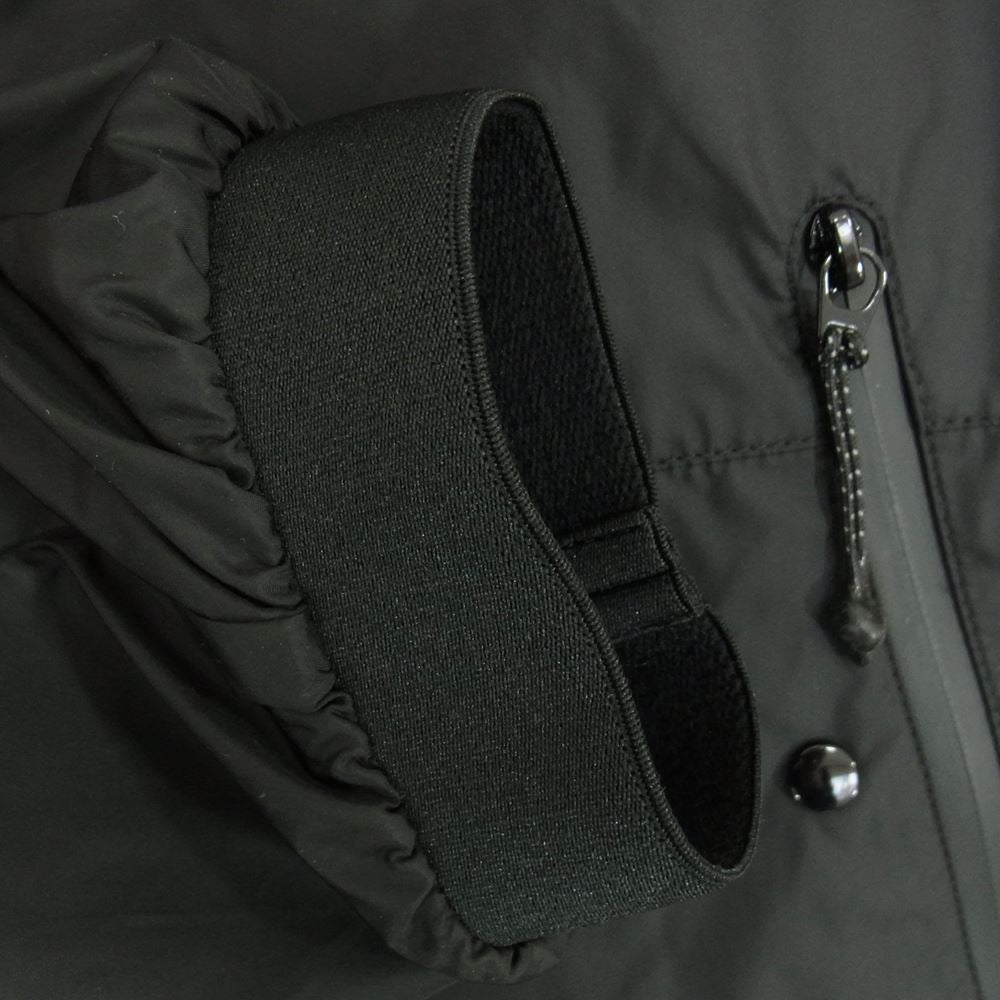 MONCLER モンクレール H10911A0010168352 JUNICHI レタリング ロゴプリント フーデッド ブルゾン ブラック系 4【中古】