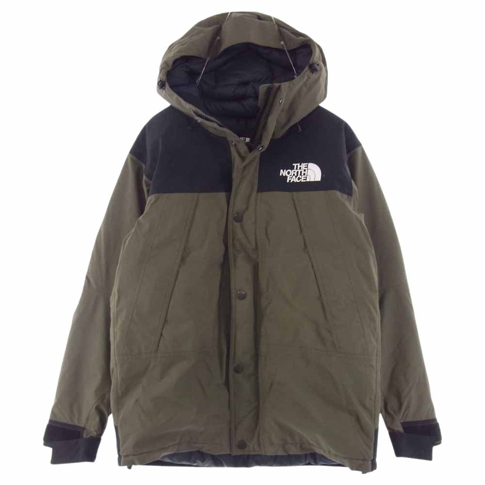 THE NORTH FACE ノースフェイス ND91930 MOUNTAIN DOWN JACKET GORE-TEX マウンテンダウンジャケット ゴアテックス カーキ系 S【中古】