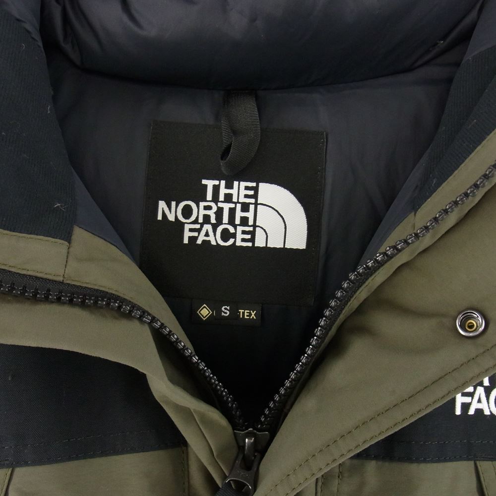 THE NORTH FACE ノースフェイス ND91930 MOUNTAIN DOWN JACKET GORE-TEX マウンテンダウンジャケット ゴアテックス カーキ系 S【中古】