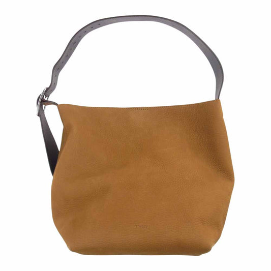 theory セオリー レザー ポーチ付き トートバッグ ハンドバッグ ブラウン系【中古】
