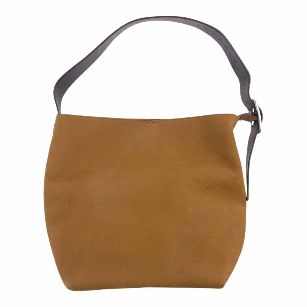 theory セオリー レザー ポーチ付き トートバッグ ハンドバッグ ブラウン系【中古】