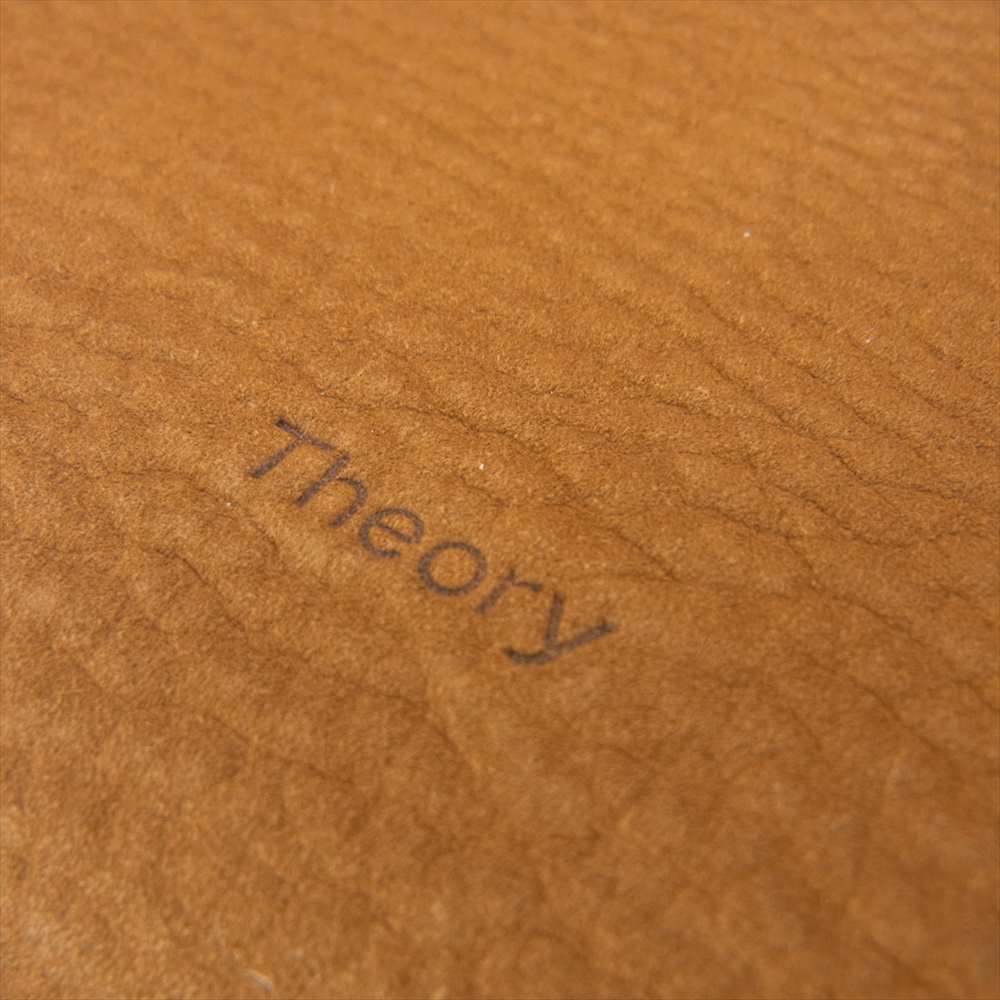 theory セオリー レザー ポーチ付き トートバッグ ハンドバッグ ブラウン系【中古】