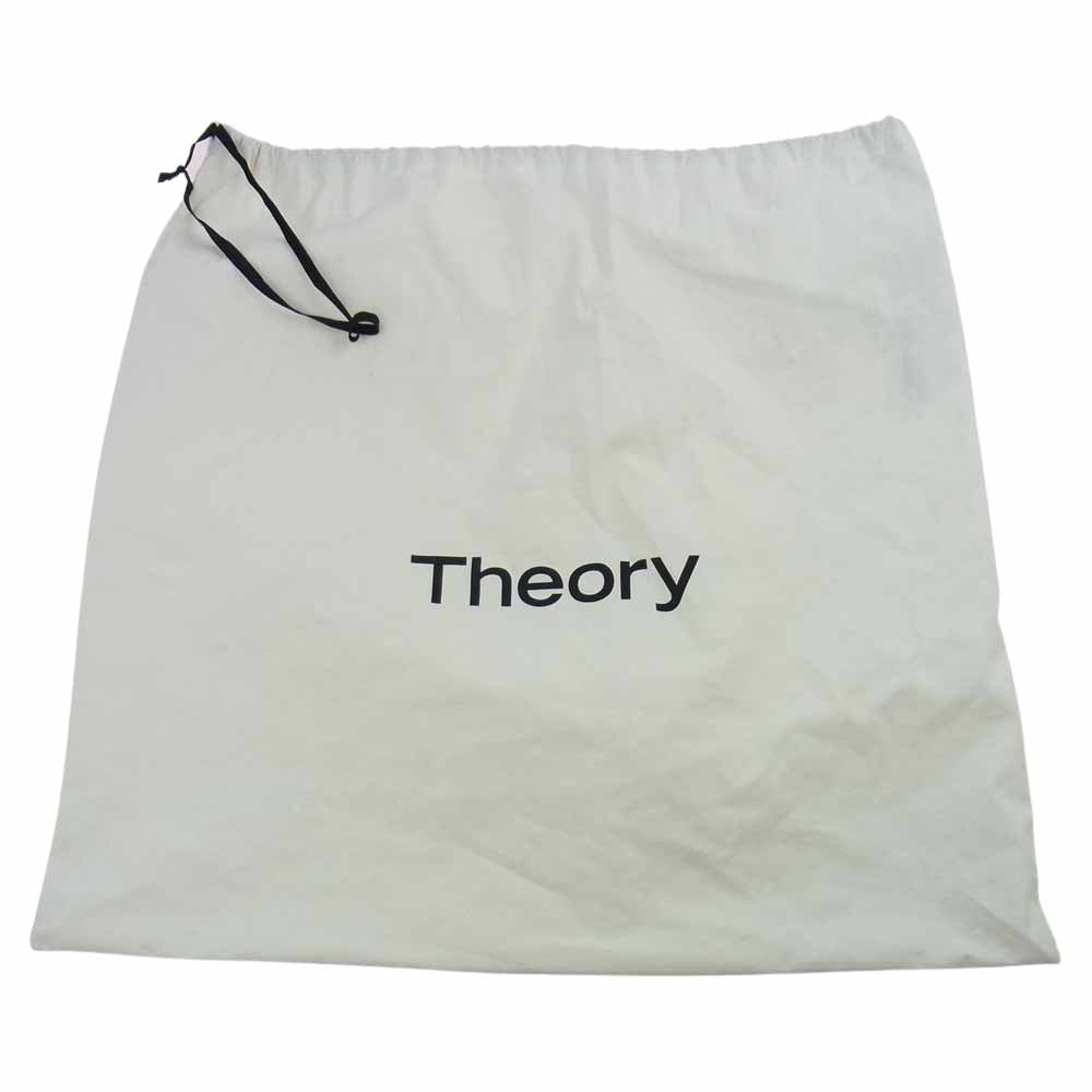 theory セオリー レザー ポーチ付き トートバッグ ハンドバッグ ブラウン系【中古】