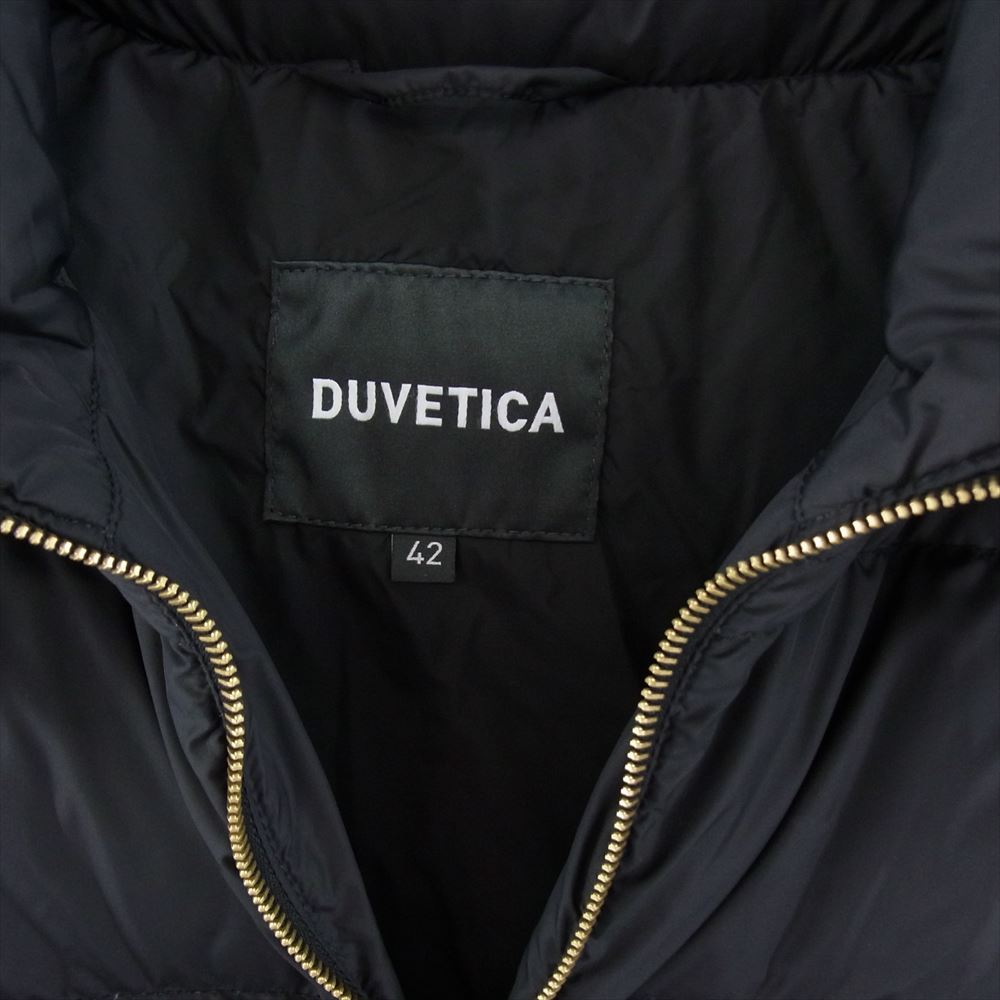 DUVETICA デュベティカ 国内正規品 LEXYDUE レクシードゥエ ファーフード ダウンコート ブラック系 42【中古】