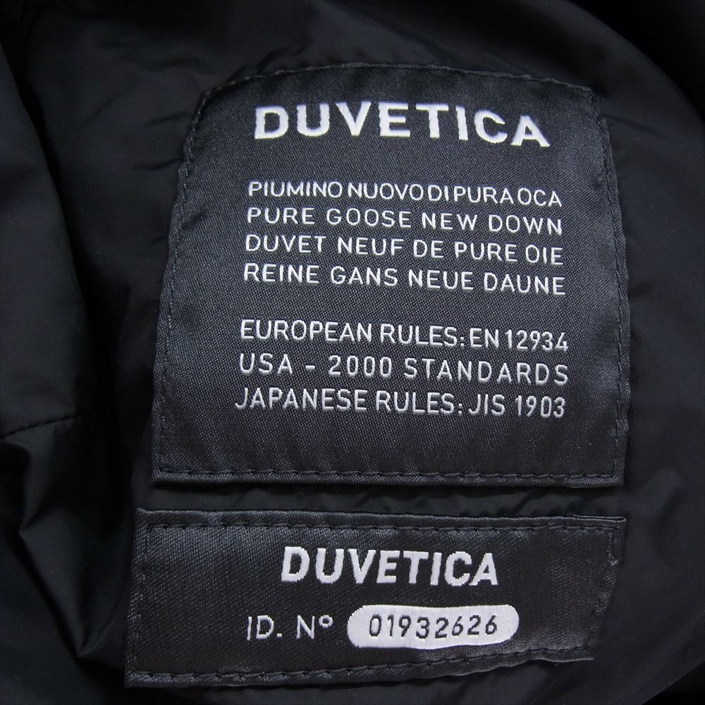 DUVETICA デュベティカ 国内正規品 LEXYDUE レクシードゥエ ファーフード ダウンコート ブラック系 42【中古】