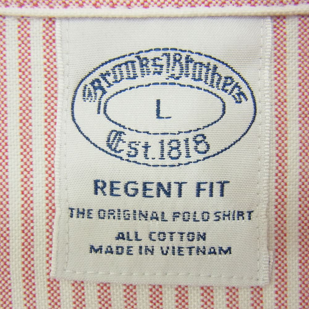 Brooks Brothers ブルックスブラザーズ REGENT FIT ラグラン 切替 ストライプ ボタンダウン 長袖 シャツ マルチカラー系 L【中古】