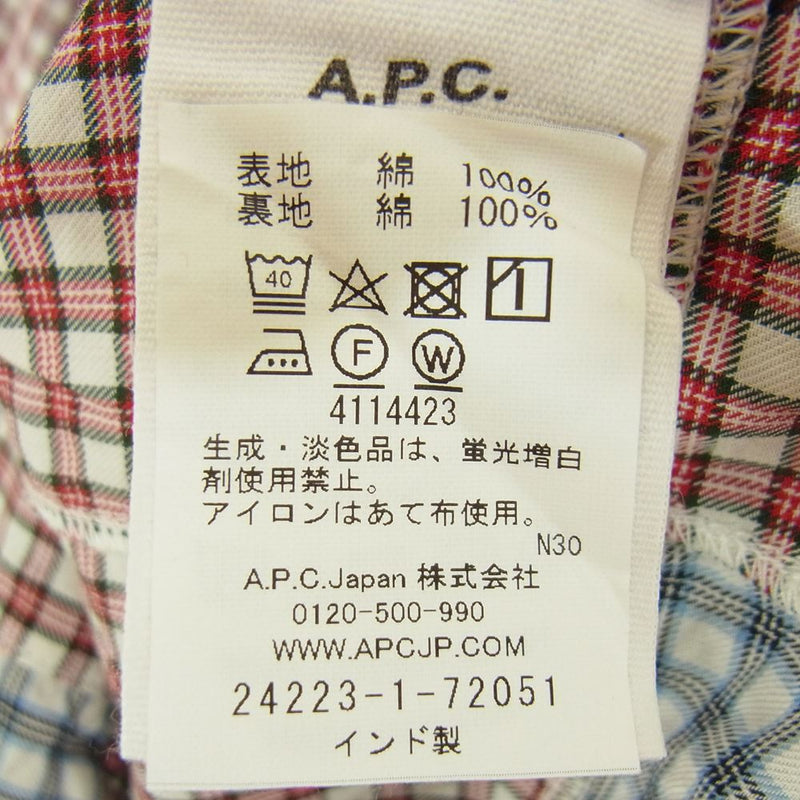A.P.C. JESSICAOGDEN INTERACTIONパッチワークシャツjorjuy - シャツ ...